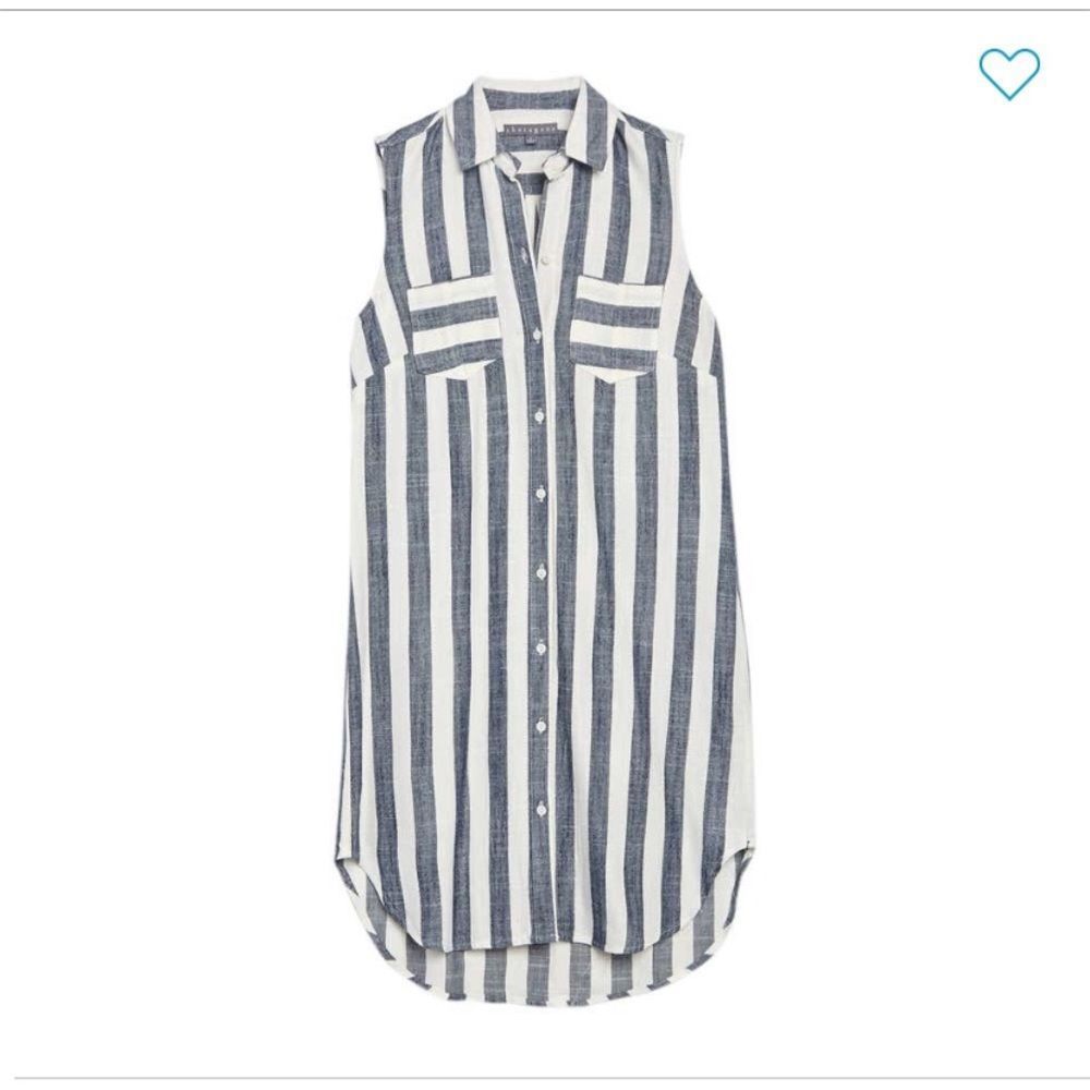 NWT Sharagano Striped Sleeveless Dress